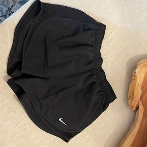 Nike women’s medium, dry fit, black shorts, 3 inch inseam